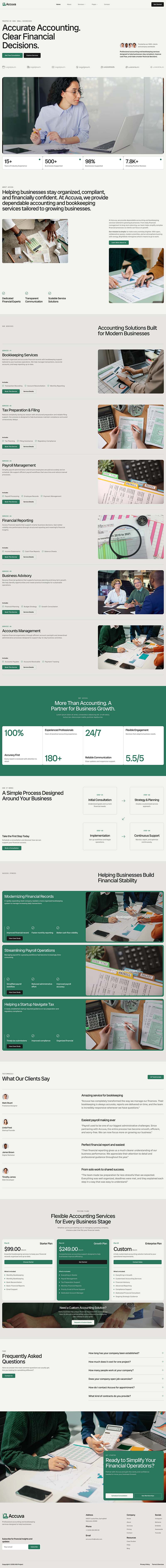 Home — Accuva - Accounting & Bookkeeping Service Elementor Template