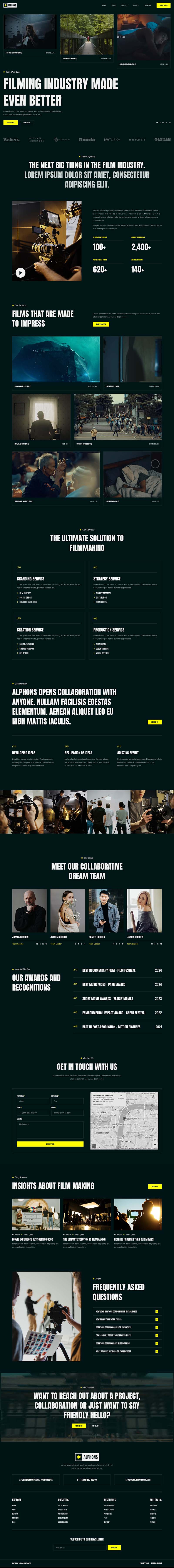 Home — Alphons - Film Maker & Movie Studio Elementor Template
