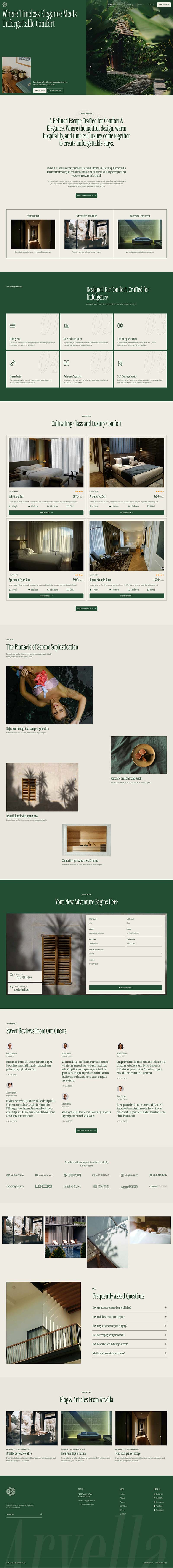 Home 1 — Arvella - Tropical Hotel & Resort Elementor Template
