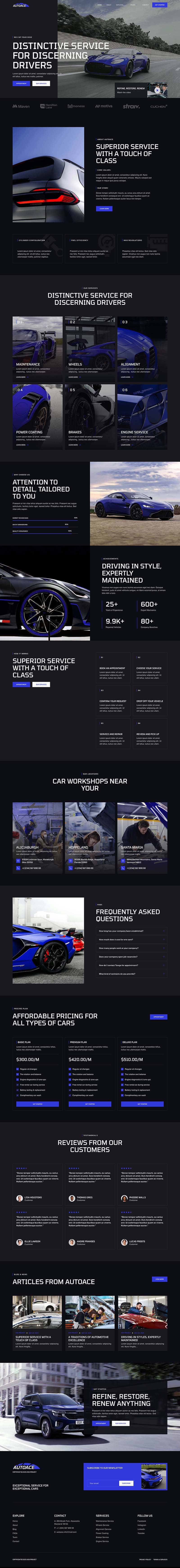 Home — Autoace - Car Repair & Auto Service Elementor Template