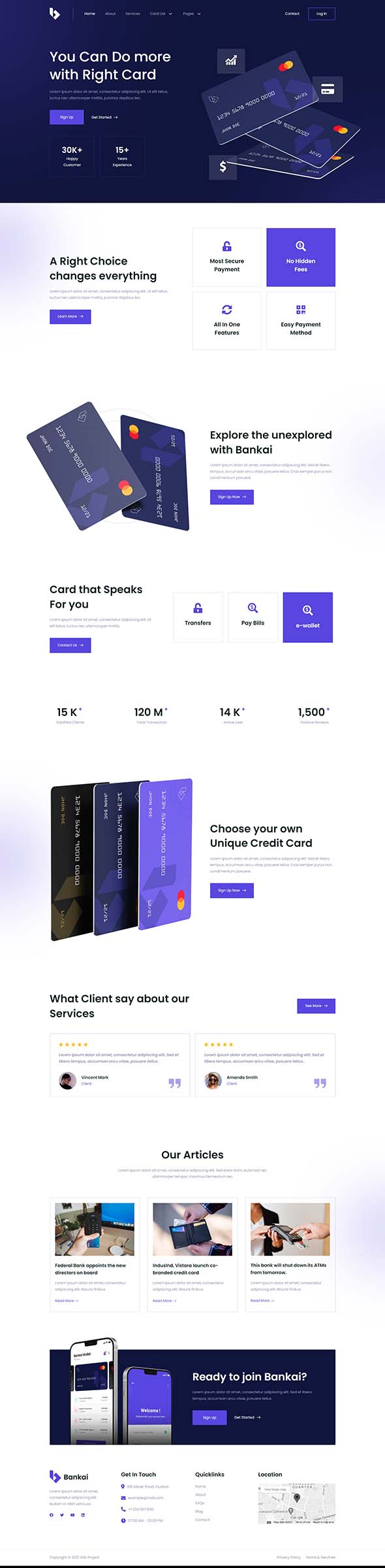 Home — Bankai - Card Payment & Online Banking Elementor Template