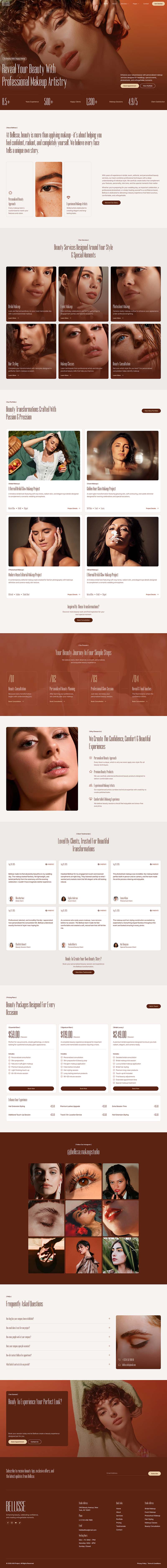 Home — Bellisse - Makeup Artist & Beauty Studio Elementor Template