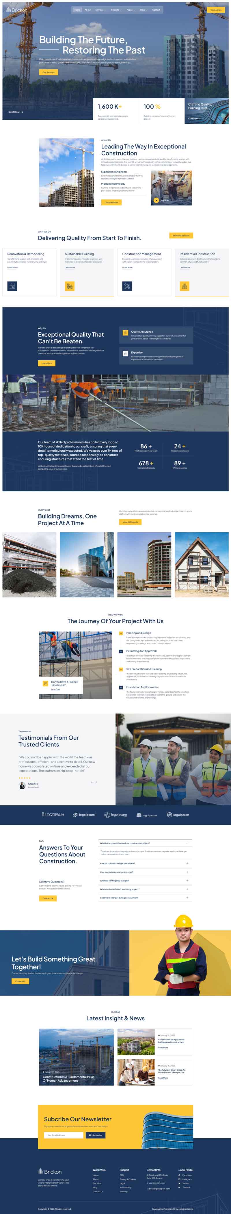 Home — Brickon - Construction Elementor Template