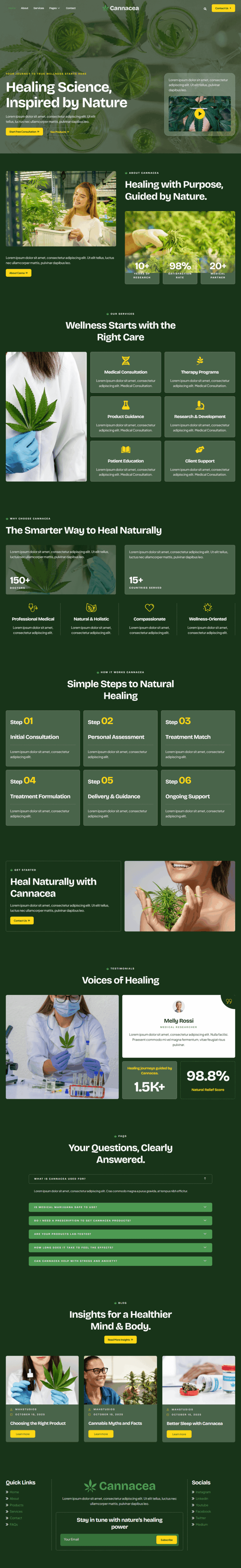 Home — Cannacea - Medical Marijuana Elementor Template