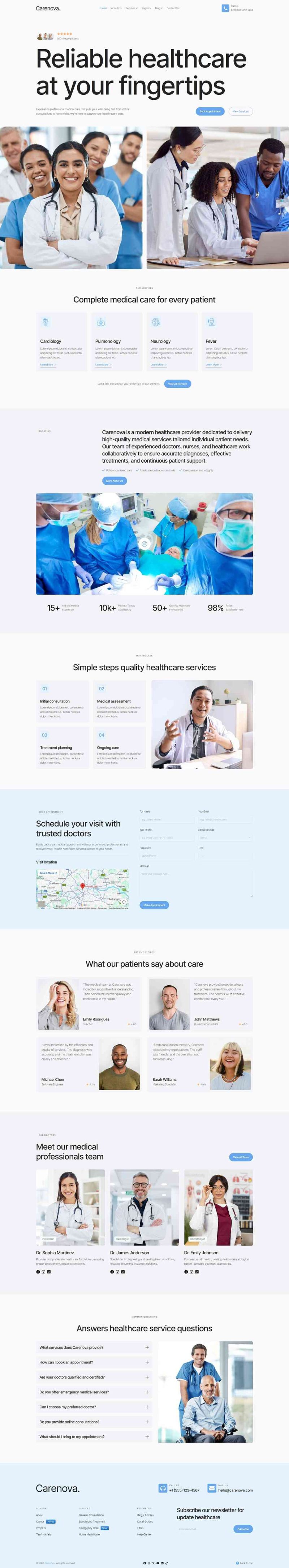 Home — Carenova - Healthcare & Medical Services Elementor Template