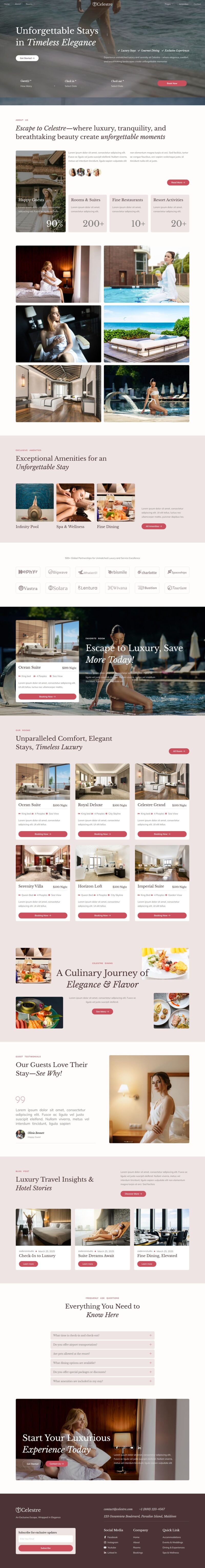 Home — Celestre - Hotel & Resort Elementor Template