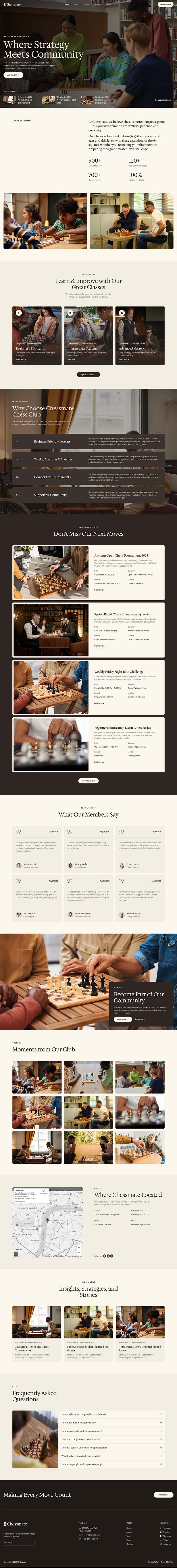 Home — Chessmate - Chess Club Courses & Training Elementor Template