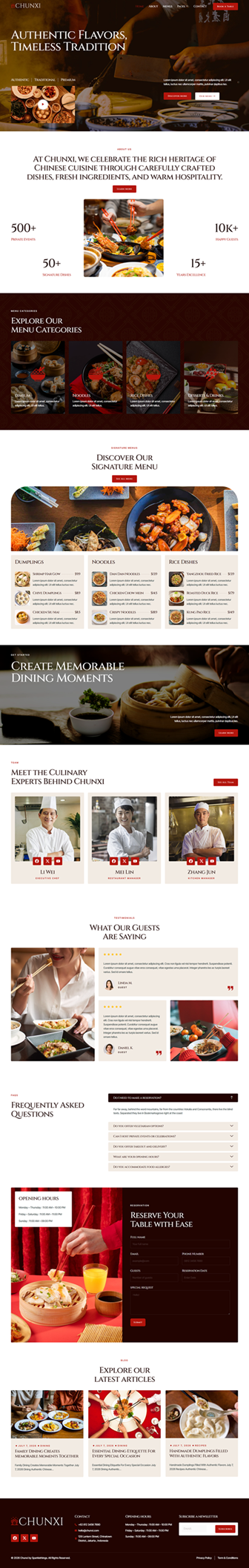 Home — Chunxi - Chinese Restaurant Elementor Template