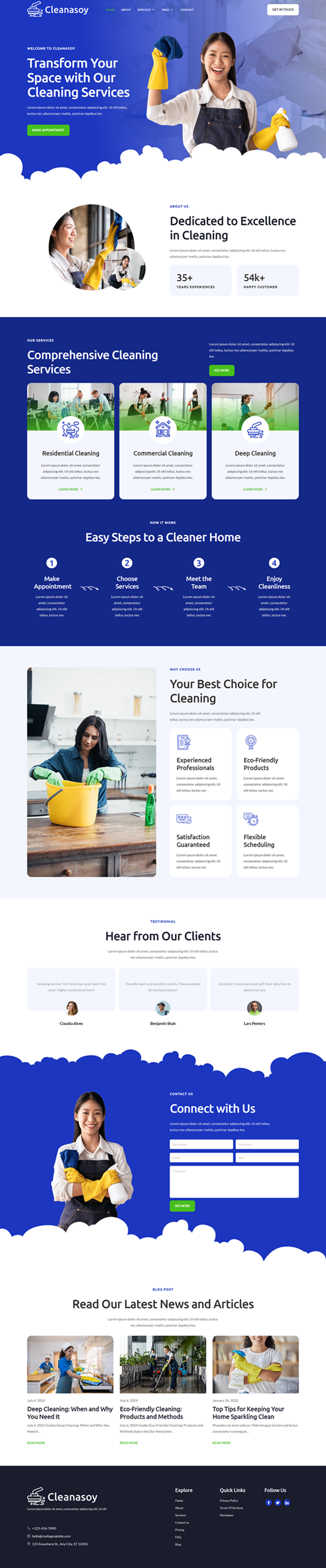 Home — Cleanasoy - Cleaning Services Elementor Template