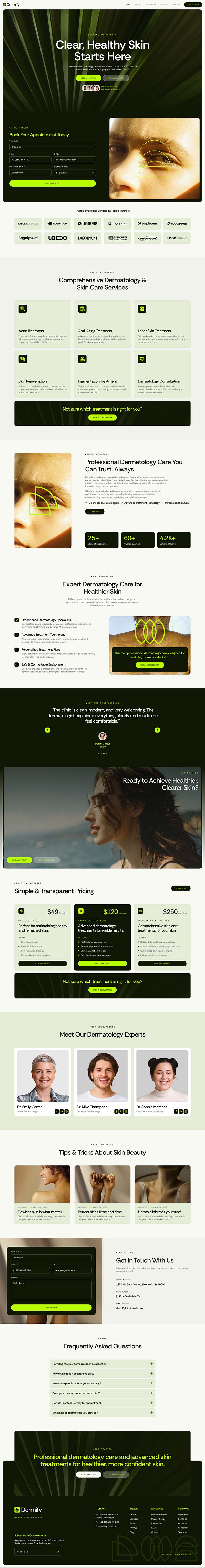 Home — Dermify - Dermatology Clinic Elementor Template