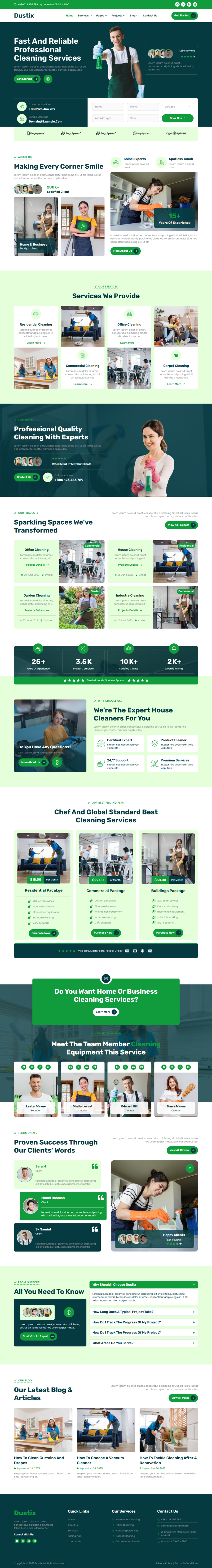 Home — Dustix - Cleaning Services Elementor Template