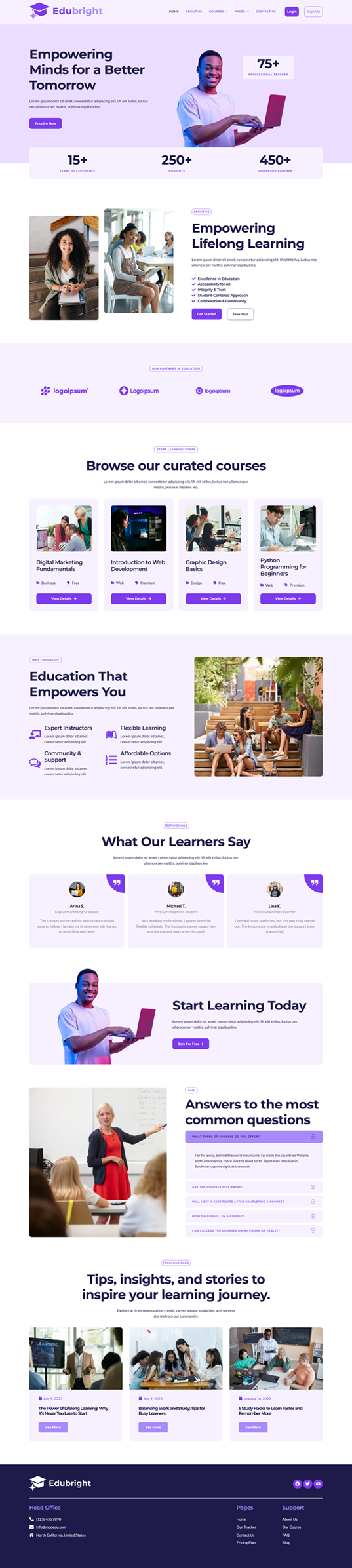 Home — Edubright - Online Course & Education Elementor Template