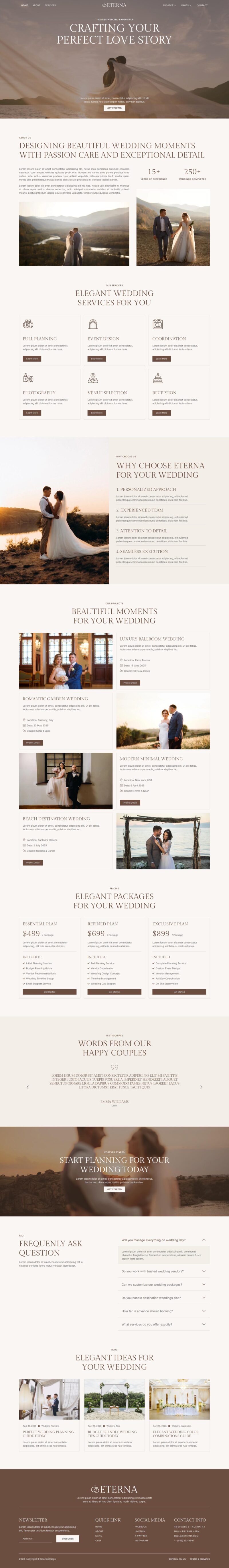 Home — Eterna - Wedding Planner Elementor Template
