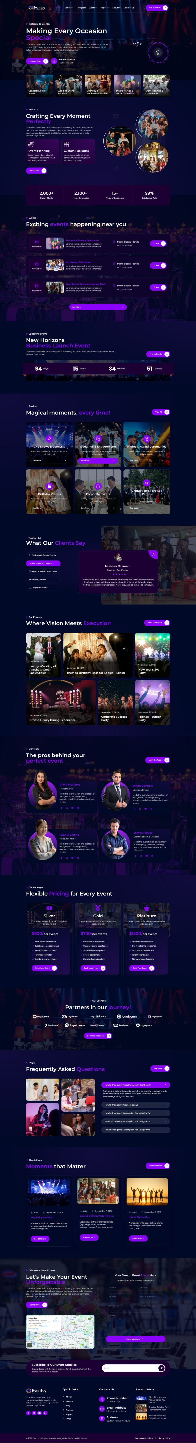Home — Eventsy - Event Organizer & Planner Elementor Template