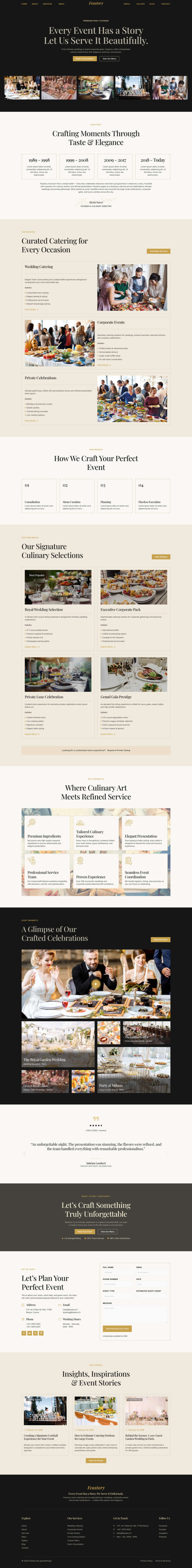 Home — Feastory - Event Catering Service Elementor Template