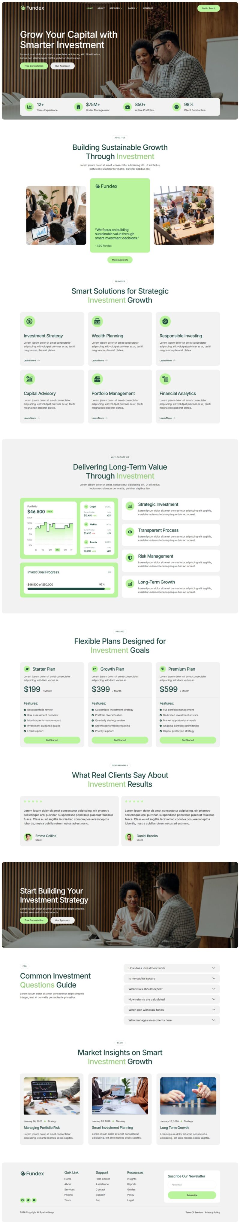 Home — Fundex - Finance & Investment Elementor Template