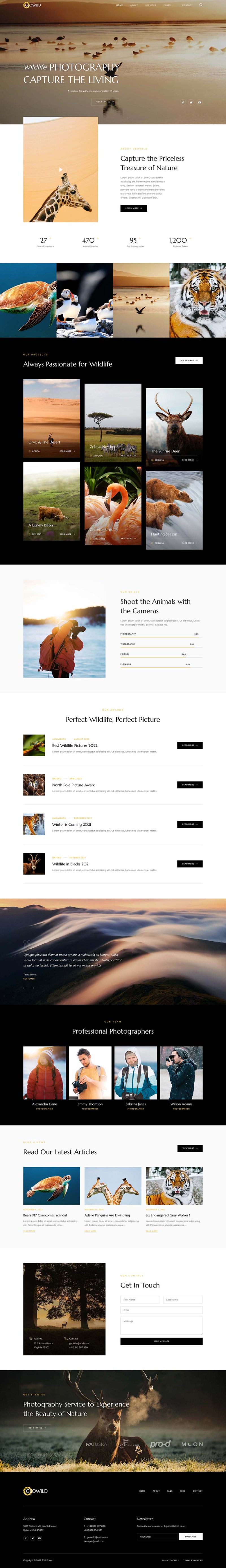 Home — Geowild - Wildlife Photography Services Elementor Template