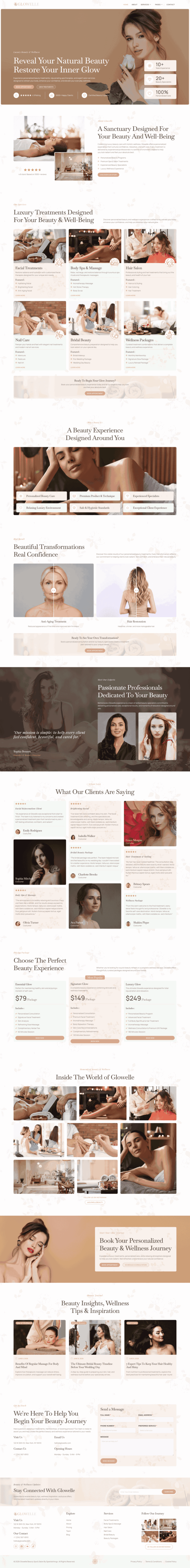 Home — Glowelle - Beauty Salon & Spa Elementor Template