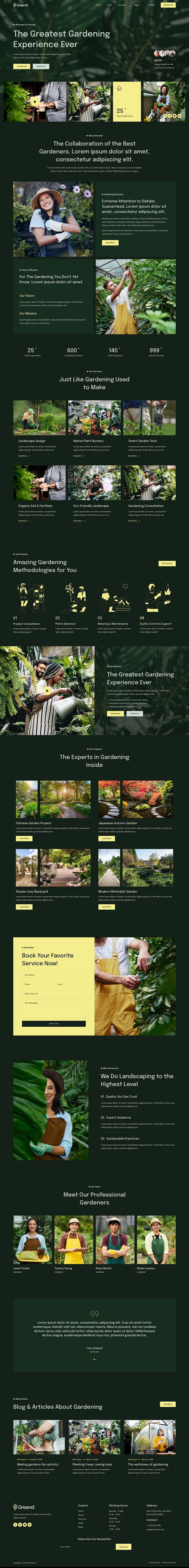 Home — Greend - Gardening & Landscape Service Elementor Template