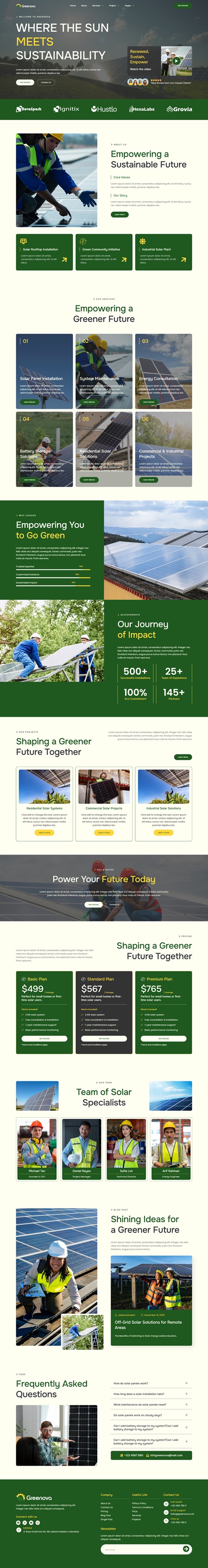 Home — Greenova - Solar & Green Renewable Energy Elementor Template