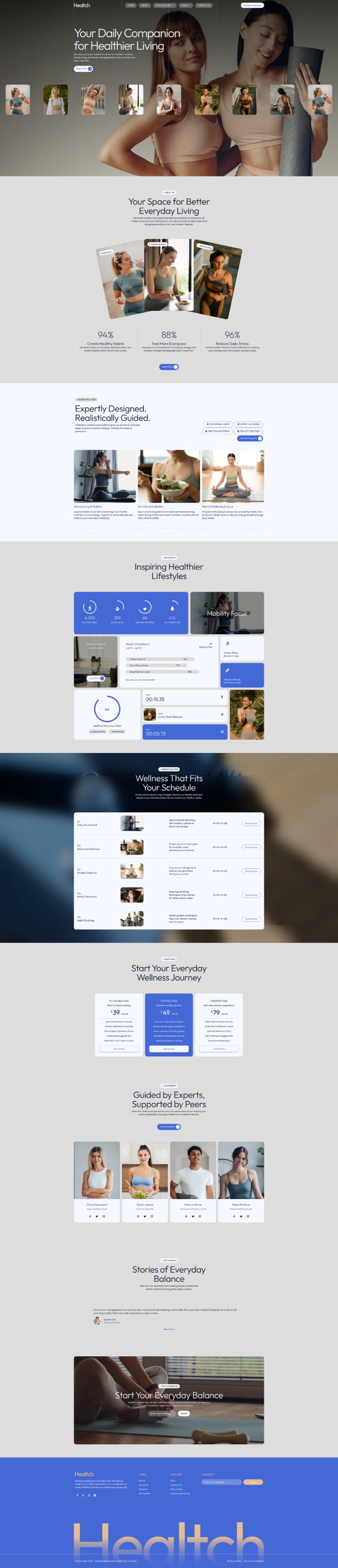 Home — Healtch - Modern Health & Wellness Elementor Template
