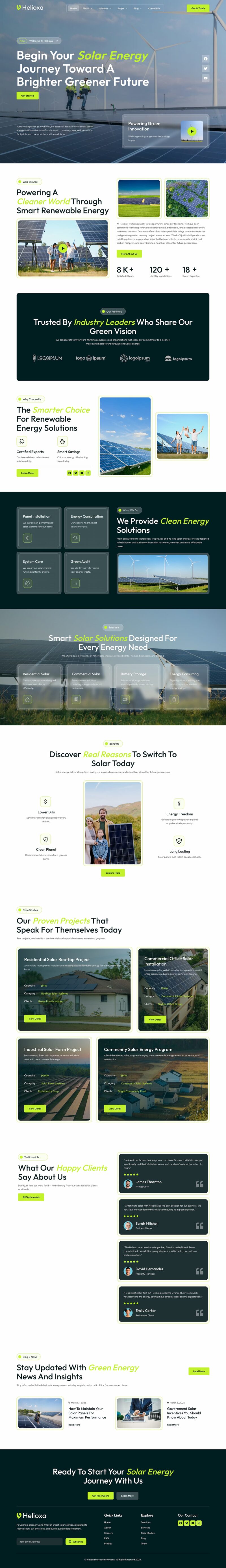 Home — Helioxa - Solar & Green Renewable Energy Elementor Template