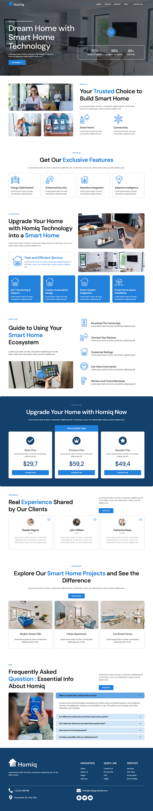 Home — Homiq - Smart Home Elementor Template
