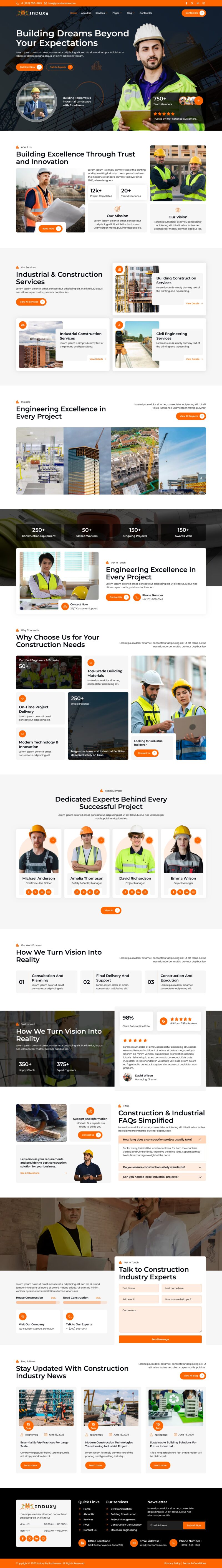 Home — Induxy - Construction & Industry Elementor Template