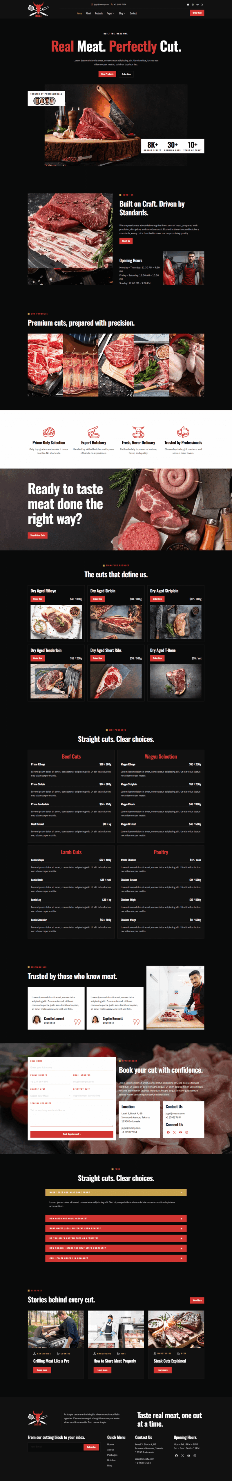 Home — Jagal - Meat Shop & Butcher Elementor Template