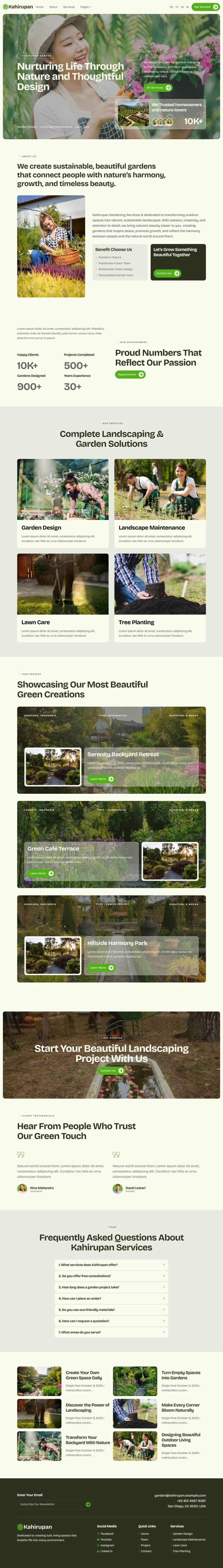 Home — Kahirupan - Landscape & Gardening Elementor Template