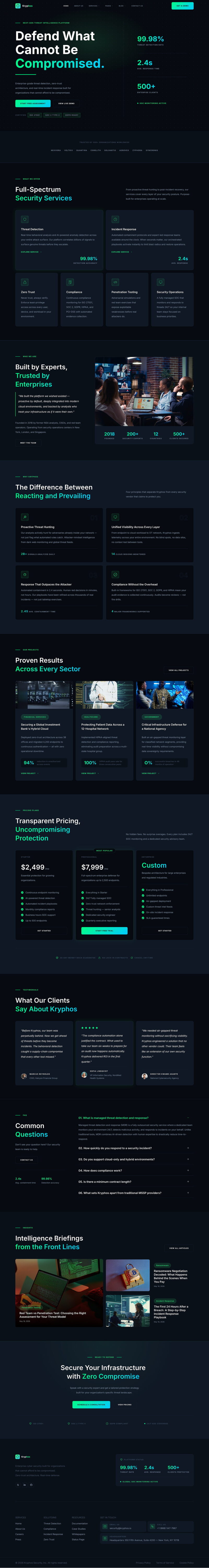 Home — Kryphos - Cyber Security Elementor Template