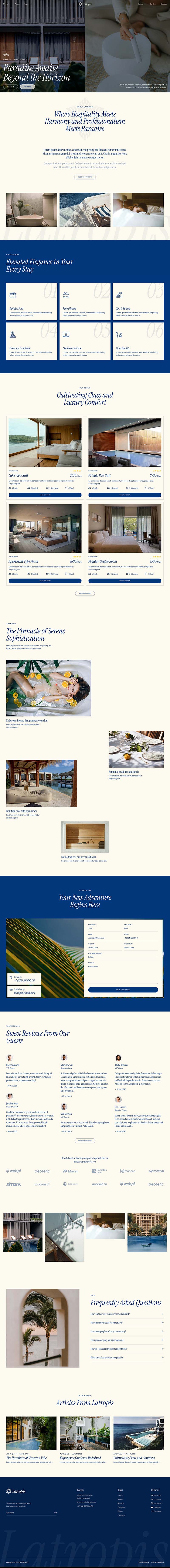 Home 1 — Latropis - Tropical Hotel & Resort Elementor Template