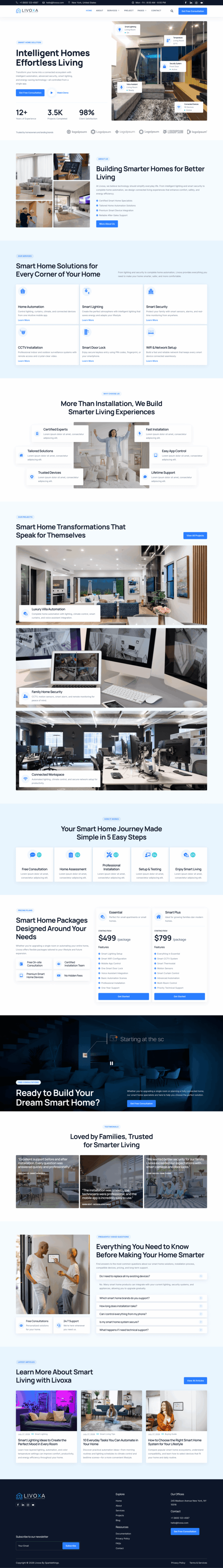 Home — LivoXa - Smart Home Services Elementor Template