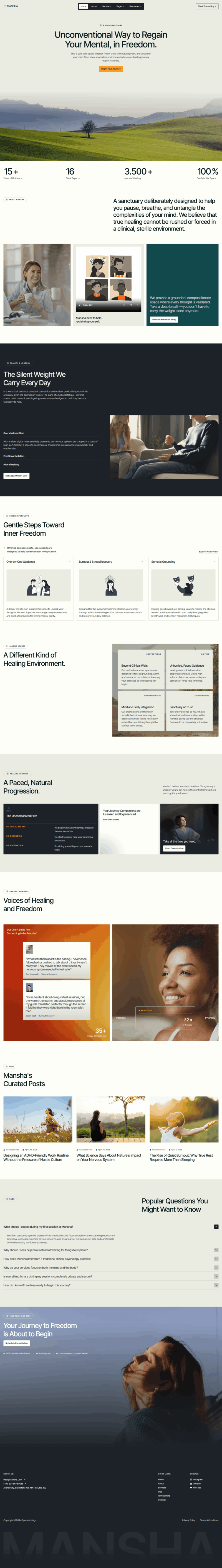 Home — Mansha - Mental Health & Psychology Elementor Template