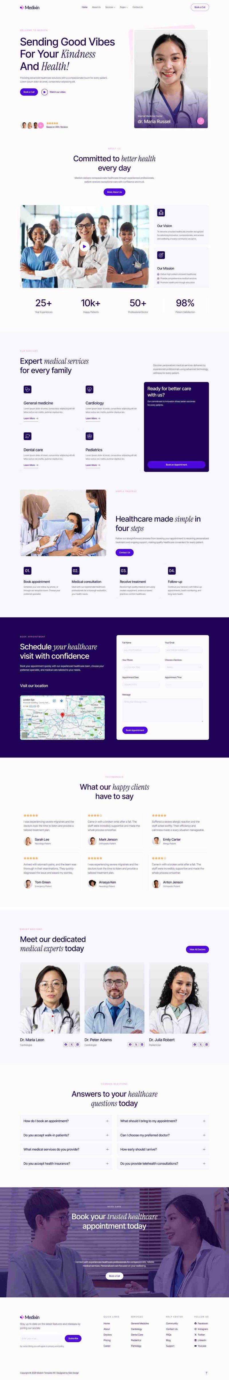 Home — Medixin - Healthcare & Medical Services Elementor Template