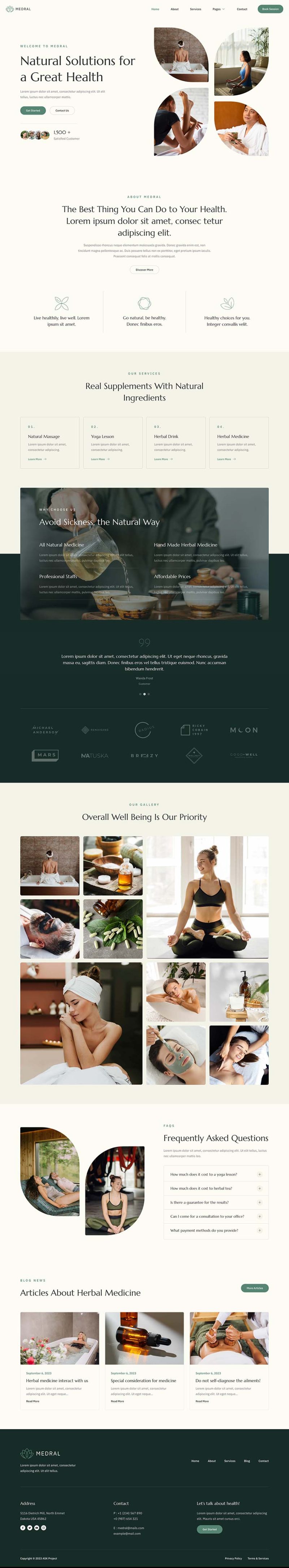 Home — Medral - Alternative Medicine Website Elementor Template