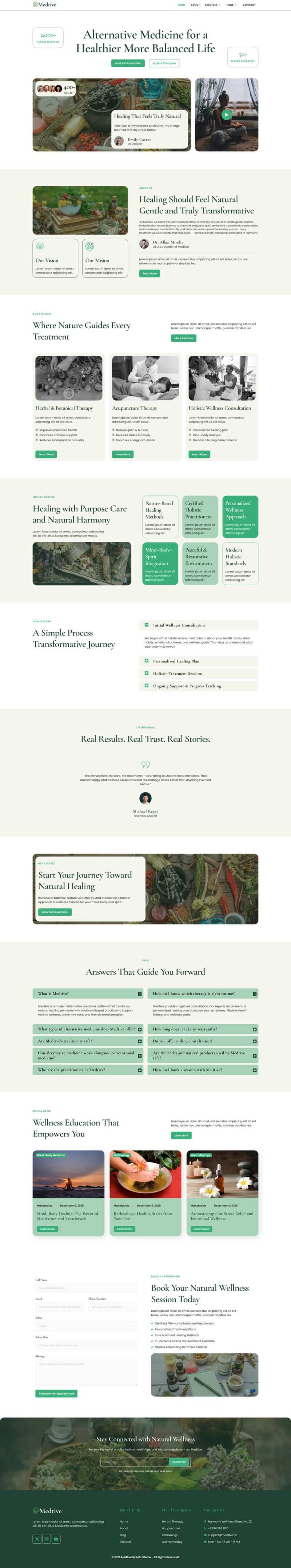 Home — Medtive - Alternative Medicine Elementor Template