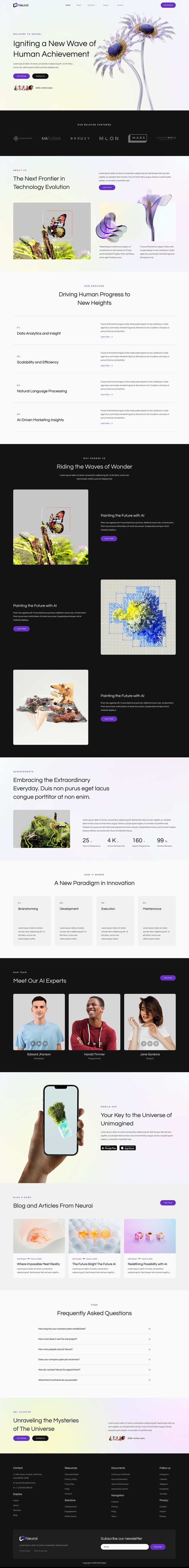 Home — Neurai - Artificial Intelligence Elementor Template