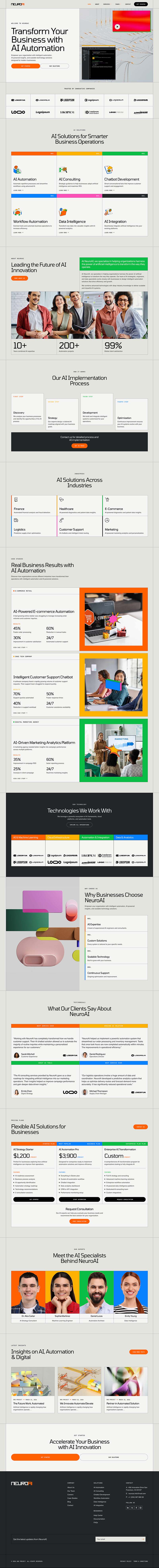 Home — NeuroAI – AI Automation & Consulting Elementor Template