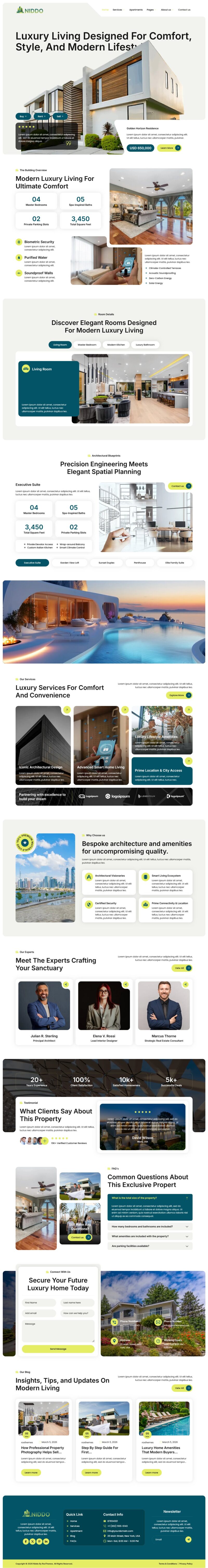Home — Niddo - Single Property Elementor Template
