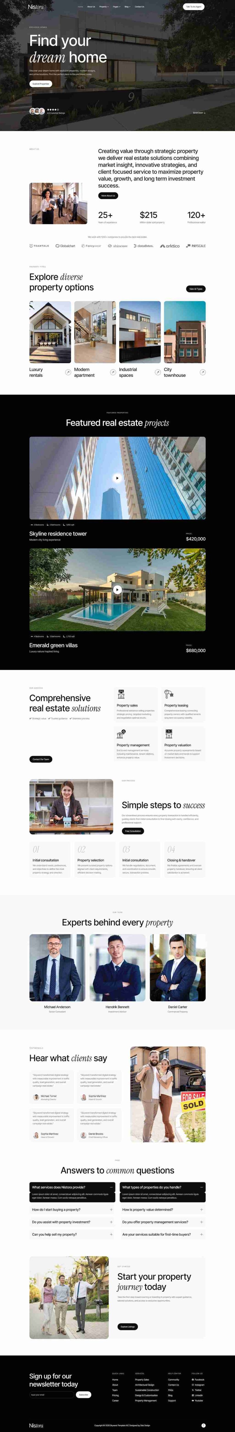 Home — Nistora - Real Estate & Property Elementor Template