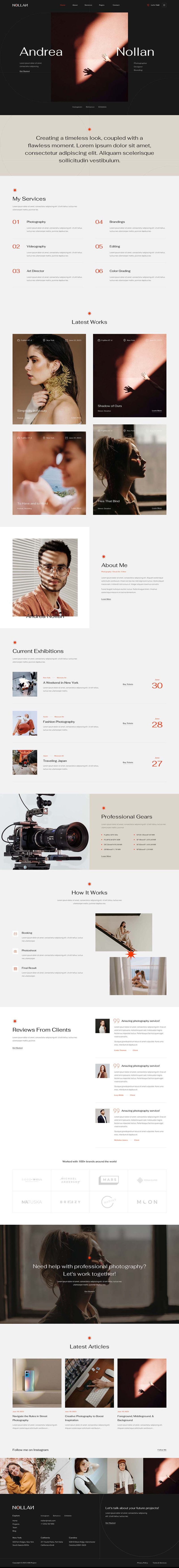 Home — Nollan - Photography & Portfolio Elementor Template