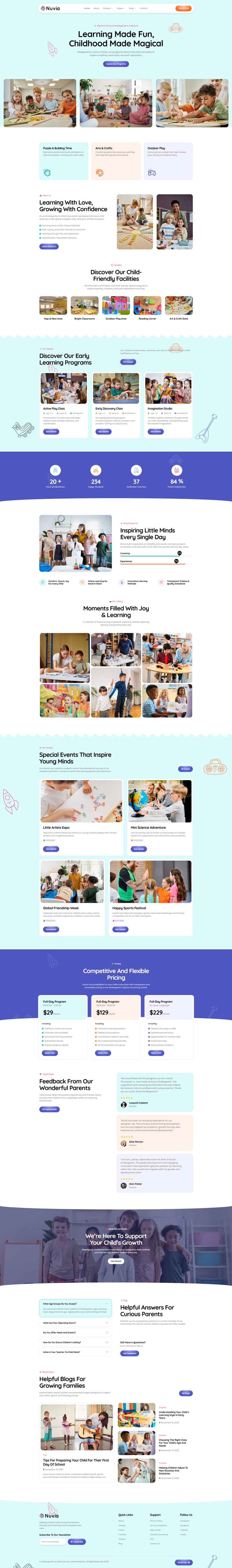 Home — Nuvia - Kindergarten & Child Care Elementor Template