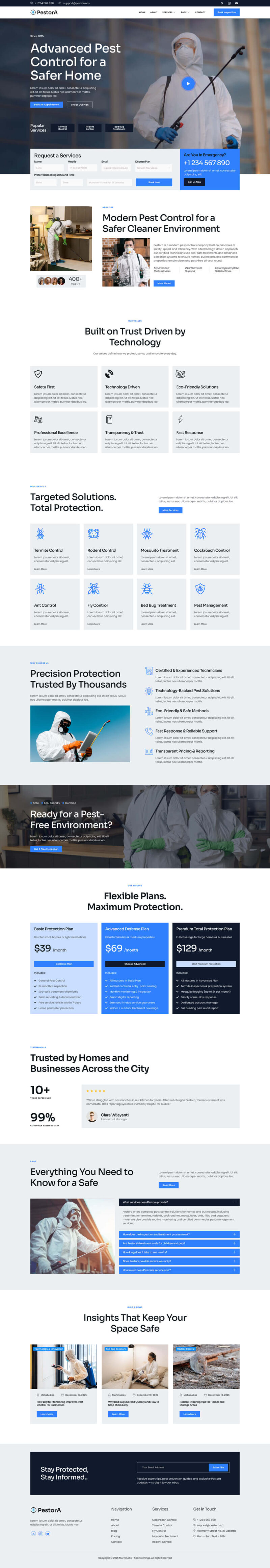 Home — Pestora - Pest Control Services Elementor Template