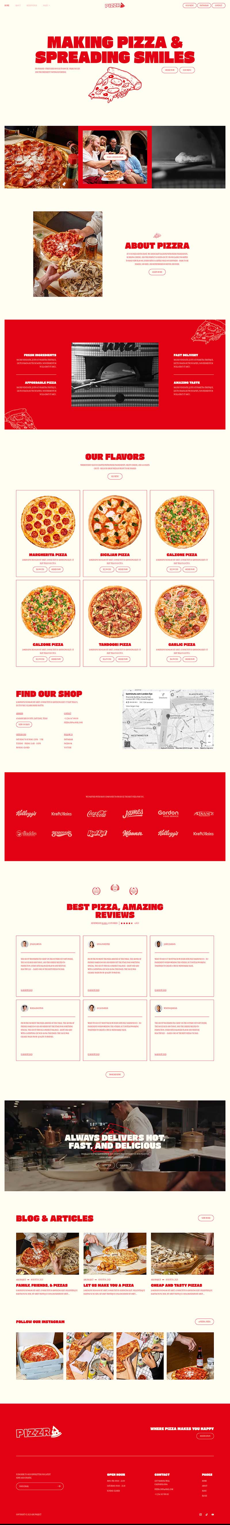 Home — Pizzra - Pizza Restaurant & Fast Food Elementor Template