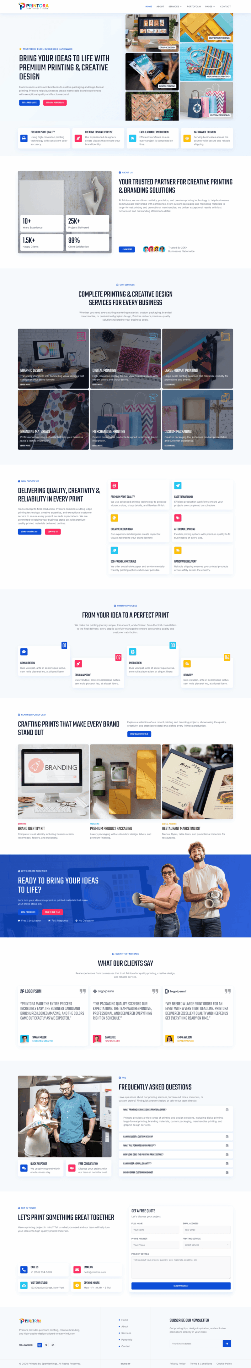 Home — Printora - Printing and Design Service Elementor Template