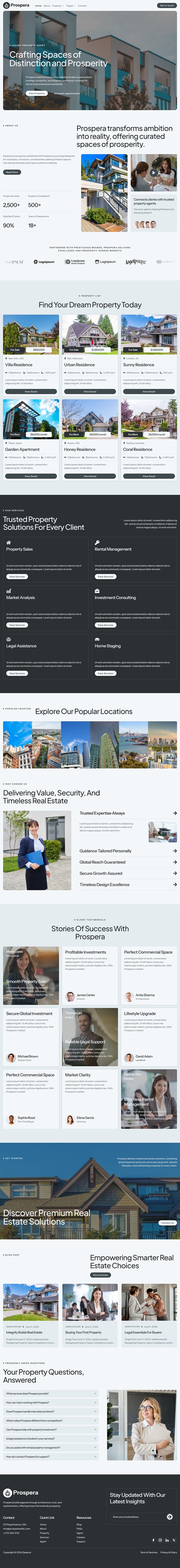 Home — Prospera - Luxury Real Estate Elementor Template