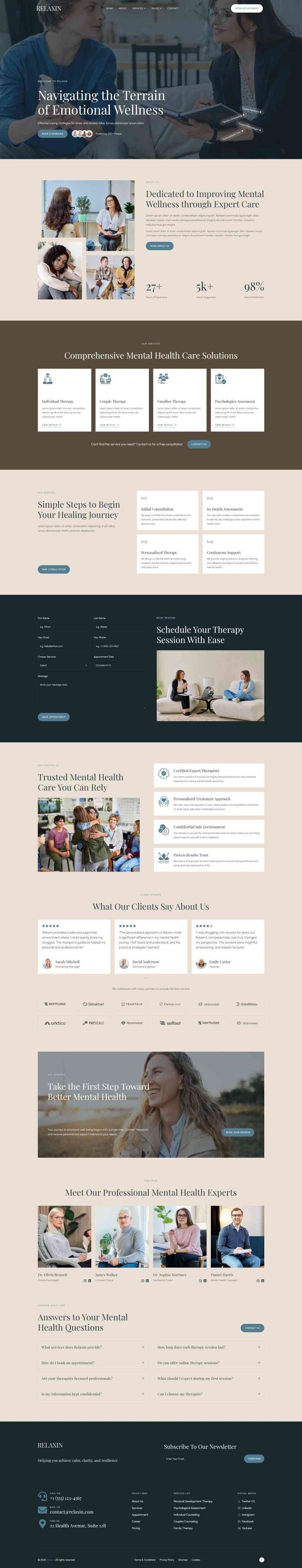Home — Relaxin - Mental Health & Therapy Elementor Template