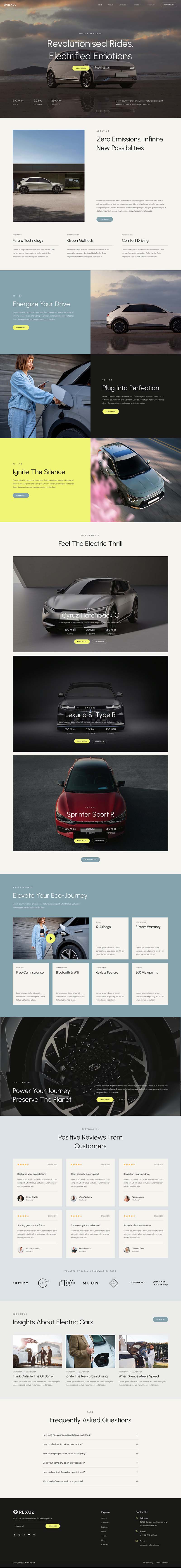 Home — Rexus - Electric Vehicles Elementor Template