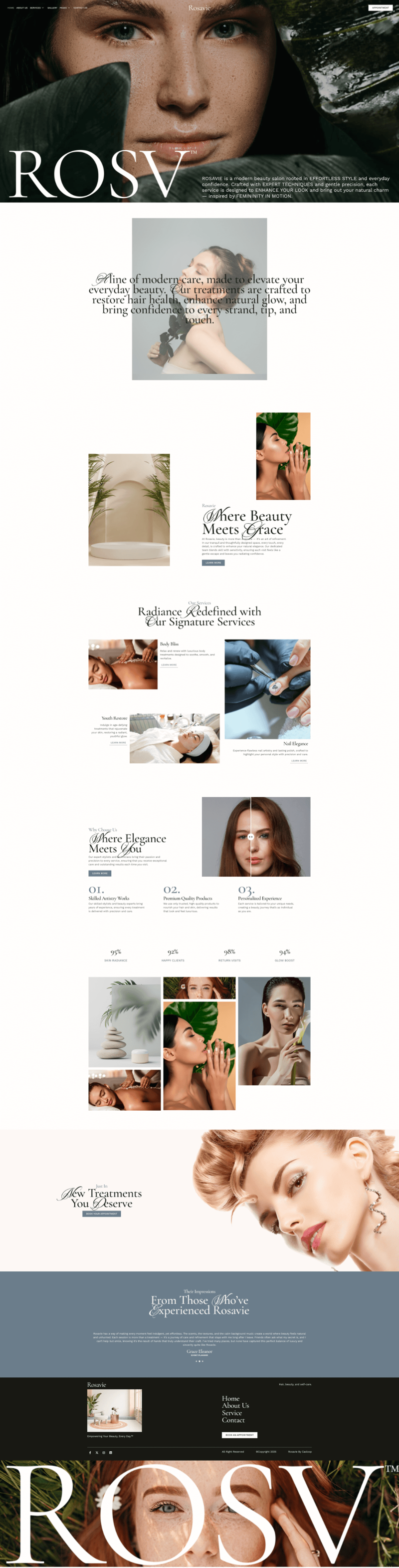 Home — Rosavie - Soft Luxe Beauty Salon Elementor Template